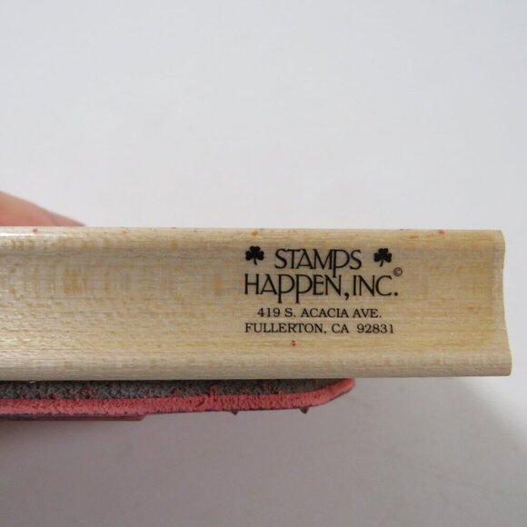 D. Morgan LARGE Rubber Stamp Wood Backed Lighthouse "A Friendly Light" - Picture 6 of 8